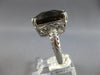 EXTRA LARGE 9.57CT DIAMOND & AAA SMOKY TOPAZ 14K WHITE GOLD CUSHION & ROUND RING