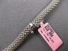 .75CT DIAMOND 14KT WHITE GOLD 3D SQUARE BY THE YARD MESH ITALIAN FUN NECKLACE