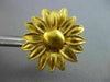 ANTIQUE 24K YELLOW GOLD 3D CLASSIC HANDCRAFTED FILIGREE FLOWER SUNBURST EARRINGS