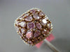 ESTATE 3.32CT WHITE & PINK DIAMOND 18KT WHITE & ROSE GOLD MULTI SHAPE HALO RING