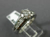 ESTATE 1.26CT ROUND DIAMOND 14KT WHITE GOLD 3D CHANNEL ENGAGEMENT RING #20722