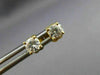 ESTATE .47CT ROUND DIAMOND 14KT YELLOW GOLD CLASSIC 4 PRONG STUD EARRINGS #7838