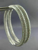 ESTATE EXTRA LARGE 7.64CT DIAMOND 18KT WHITE GOLD 3D OVAL HOOP HANGING EARRINGS