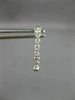 ESTATE .50CT DIAMOND 14KT WHITE GOLD 3D CLASSIC OVAL INSIDE OUT HOOP EARRINGS