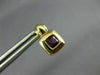 ESTATE .80CT AAA AMETHYST 14KT YELLOW GOLD 3D CLASSIC SQUARE STUD EARRINGS