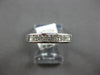 ESTATE .68CT DIAMOND 14KT WHITE GOLD PRINCESS CHANNEL WEDDING ANNIVERSARY RING
