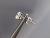 ESTATE 1.18CT DIAMOND 14KT WHITE GOLD 3D ROUND SOLITAIRE SCREWBACK STUD EARRINGS