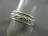 ESTATE WIDE 14KT WHITE GOLD FILIGREE ROPE DESIGN MENS WEDDING RING UNIQUE! #2439
