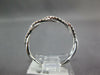 ESTATE .20CT DIAMOND 18KT WHITE GOLD 3D CLASSIC ROPE SEMI ETERNITY LOVE RING