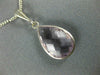 ESTATE 4.0CT AAA PINK AMETHYST 14KT WHITE GOLD CLASSIC BEZEL PEAR SHAPE PENDANT
