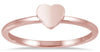 ESTATE 14KT ROSE GOLD 3D CLASSIC HEART SHAPE FUN LOVE RING