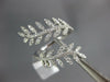 ESTATE LARGE .68CT DIAMOND 18KT WHITE GOLD 3D MULTI LEAF CRISS CROSS FUN RING