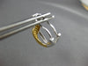 .46CT WIHTE & FANCY YELLOW DIAMOND 18K WHITE GOLD CRISS CROSS X HANGING EARRINGS