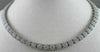 ANTIQUE 12.0CT WIDE 14KT WHITE ALL THE WAY AROUNG DIAMOND TENNIS NECKLACE