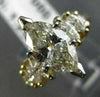 ESTATE 1.85CT MARQUISE CUT DIAMOND 14KT WHITE GOLD 3D GRADUATING ENGAGEMENT RING