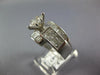 LARGE 2.0CT DIAMOND 14KT WHITE GOLD MARQUISE PRINCESS & BAGUETTE ENGAGEMENT RING