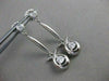 ESTATE .55CTW DIAMOND 14KT WHITE GOLD HANGING DANGLE STUD EARRINGS FG VS #16071