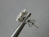 ESTATE .40CT DIAMOND 14KT WHITE GOLD CLASSIC CLUSTER FLOWER STAR STUD EARRINGS