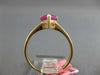 ESTATE 1.63CT RUBY 14KT YELLOW GOLD 3D CLASSIC PEAR SHAPE SOLITAIRE FUN RING