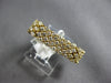 ESTATE 1.12CT DIAMOND 14KT YELLOW GOLD 3D MULTI ROW FLEXIBLE PANTHER LOVE RING