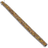 EXTRA LARGE 23.35CT MULTI COLOR DIAMOND 18KT TWO TONE GOLD MULTI SHAPE BRACELET