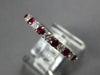ESTATE 1.49CT DIAMOND & AAA RUBY 18KT WHITE GOLD 2.5mm ETERNITY ANNIVERSARY RING