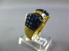LARGE 81.35CT DIAMOND & AAA SAPPHIRE 18KT YELLOW GOLD 3D PRINCESS BOW SHAPE RING