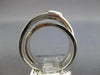 LARGE .97CT DIAMOND 18K WHITE GOLD ROUND & PRINCESS MULTI ROW INFINITY LOVE RING