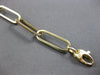 LARGE & LONG 1.1CT DIAMOND 14KT 2 TONE GOLD 3D CLASSIC OVAL LINK TENNIS BRACELET