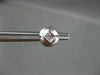 ESTATE .45CT PRINCESS DIAMOND 14KT WHITE GOLD ROUND STUD EARRINGS VERY CUTE 6657