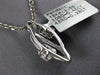 .73CT DIAMOND 18KT WHITE GOLD ROUND & BAGUETTE DOUBLE LEAF INFINITY LOVE PENDANT