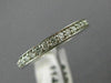 ESTATE .52CT ROUND DIAMOND 14KT WHITE GOLD 3D ETERNITY ANNIVERSARY RING #19401