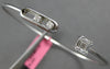 .30CT DIAMOND 18KT WHITE GOLD ROUND & BAGUETTE SQUARE FLORAL FUN BANGLE BRACELET