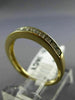 ESTATE .36CT DIAMOND 14K YELLOW GOLD 3D CLASSIC CHANNEL ANNIVERSARY RING #21683