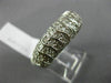 ESTATE WIDE 1.08CT DIAMOND 14KT WHITE GOLD WAVE SEMI ETERNITY ANNIVERSARY RING