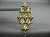 ESTATE EXTRA LARGE 2.08CT DIAMOND 18KT YELLOW GOLD 3D ETOILE CLIP ON EARRINGS