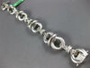 ESTATE LARGE 1.42CT DIAMOND 18K 2 TONE GOLD 3D LOVE KNOT ITALIAN LOVE BRACELET