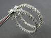 LARGE 8.33CT DIAMOND 18KT WHITE GOLD INSIDE OUT IN ALL AROUND HANGING EARRINGS