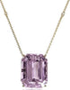 EXTRA LARGE 94.82CT DIAMOND & AAA KUNZITE 18KT ROSE GOLD BY THE YARD NECKLACE