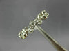 ESTATE .53CT DIAMOND 14KT WHITE GOLD ETOILE BEZEL ELEVEN STONE ANNIVERSARY RING