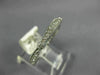 ESTATE .28CT DIAMOND 14KT WHITE GOLD 3D 3/4 ETERNITY FILIGREE ANNIVERSARY RING