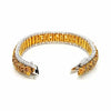 EXTRA LARGE 26.30CT MULTI COLOR DIAMOND 18KT 2 TONE GOLD 3D MULTI SHAPE BRACELET