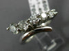 ESTATE LARGE 1.10CT DIAMOND 14KT WHITE GOLD 3D GRADUATING ANNIVERSARY RING 17790