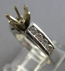 .32CT DIAMOND 14KT WHITE GOLD SIX PRONG CHANNEL SEMI MOUNT ENGAGEMENT RING 28078