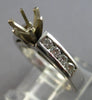 .32CT DIAMOND 14KT WHITE GOLD SIX PRONG CHANNEL SEMI MOUNT ENGAGEMENT RING 28078