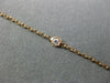 ESTATE LONG .21CT ROUND DIAMOND 14KT ROSE GOLD 3D CLASSIC BY THE YARD BRACELET