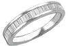 .5CT DIAMOND 14KT WHITE GOLD BAGUETTE 3D CHANNEL SEMI ETERNITY ANNIVERSARY RING