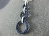 LARGE 2.13CT DIAMOND & SAPPHIRE 18KT WHITE GOLD CIRCLE OF LIFE JOURNEY PENDANT