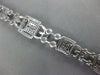 LARGE 4.44CT DIAMOND 18KT WHITE GOLD INVISIBLE SQUARE FILIGREE TENNIS BRACELET
