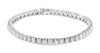 ESTATE LARGE 9.0CT DIAMOND 14KT GOLD 3D ROUND TENNIS BRACELET